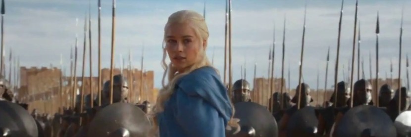Daenerys (Emilia Clarke) in Game of Thrones, Season 3, Episode 1: "Valar Dohaeris"