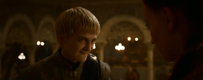 Joffrey (Jack Gleeson) smirking in Game of Thrones - Episode 8, Second Sons