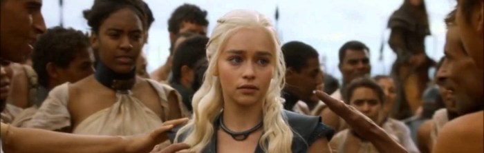 Daenerys Stormborn (Emilia Clarke) in Game of Thrones Season 3 Finale, "Mhysa"