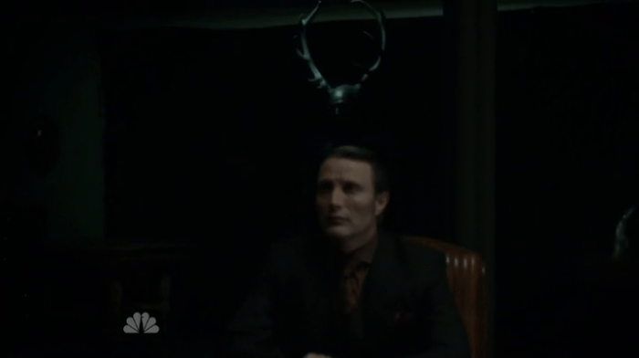 Hannibal - Season 1, Episode 13 - Hannibal Lecter (Mads Mikkelsen) with antlers