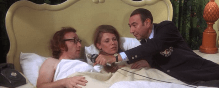 Woody Allen and Louise Lasser in Bananas (1971)