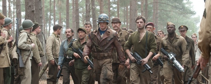 Chris Evans and Sebastian Stan in Captain America: The First Avenger (2011)