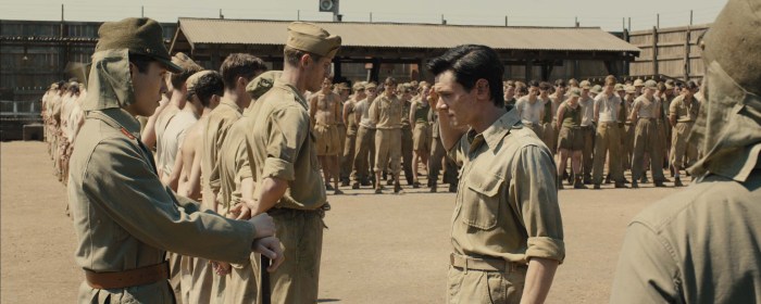 Jack O'Connell and Miyavi in Unbroken (2014)