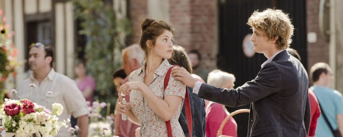 Gemma Arterton and Niels Schneider in Gemma Bovery (2014)