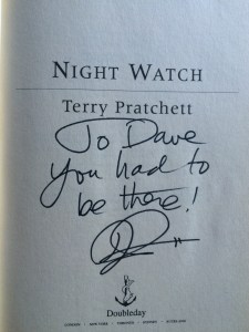 Terry Pratchett signature