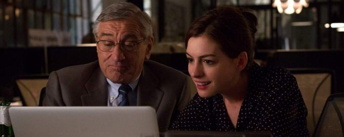 Robert DeNiro and Anne Hathaway in The Intern (2015)