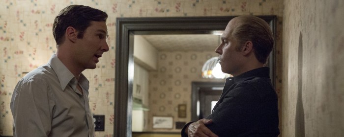 Benedict Cumberbatch and Johnny Depp in Black Mass (2015)