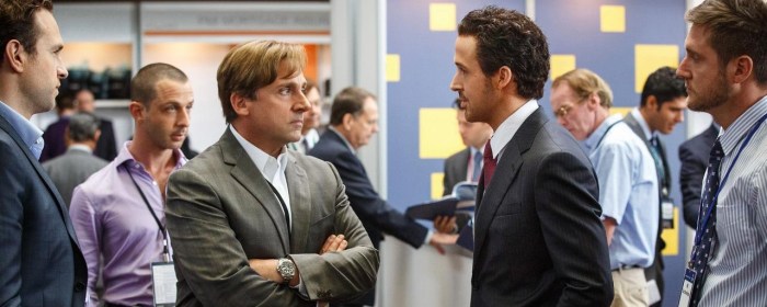 Ryan Gosling and Steve Carell in The Big Short (2015)