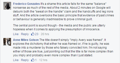 making a murderer comments