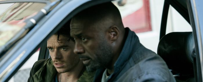 Idris Elba and Richard Madden in Bastille Day (2016)