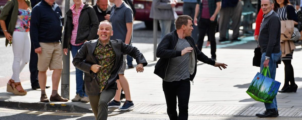 Ewen Bremner and Ewan McGregor in T2: Trainspotting