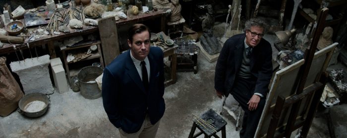 Armie Hammer and Geoffrey Rush in Final Portrait