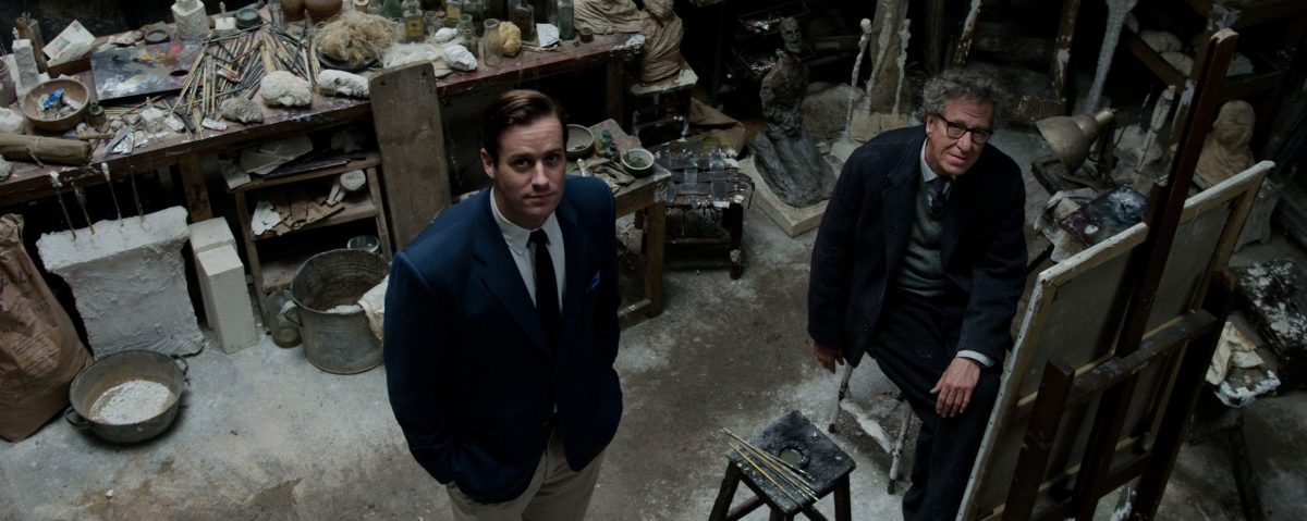 Armie Hammer and Geoffrey Rush in Final Portrait